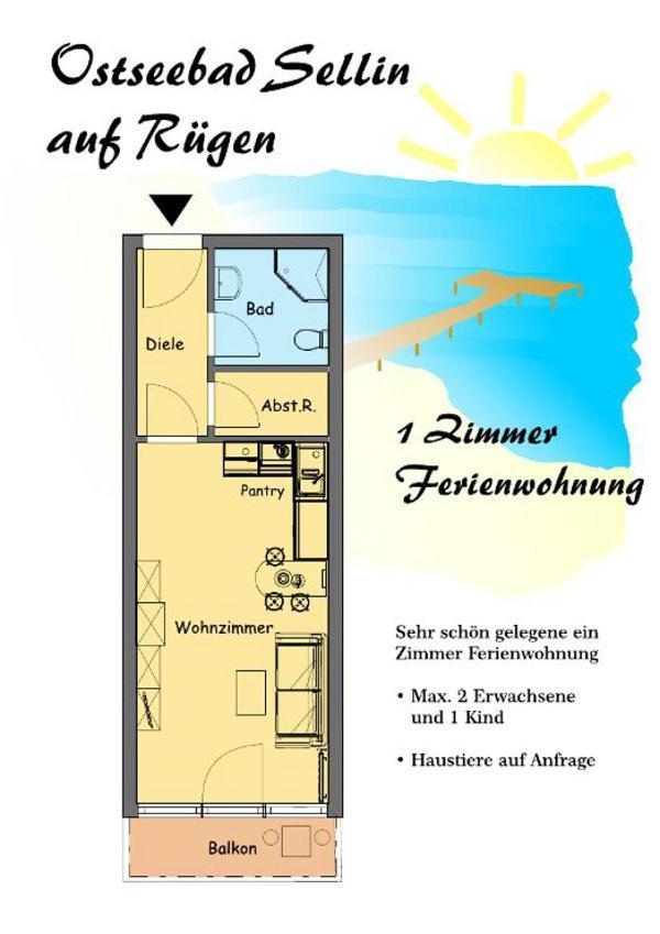 Ostseebad Sellin Auf Ruegen Apartment Im Haus Baltic 1 Og Dış mekan fotoğraf